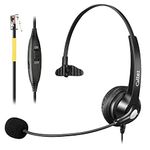 Callez Phone Headset with Noise Cancelling Microphone & Mute Switch, RJ9 Telephone Headset Compatible with Yealink T46S T42S T48S T41S T27G T23G T29G T40G T48G T42G T21P Avaya 9611 9608 Grandstream