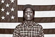 ASAP Mob Rocky with Flag 36x24 Music Art Print Poster Rakim Mayers Smoking Plaid Shirt Rap Hip Hop