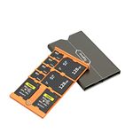 SMALLRIG SD Card Holder Memory Card Storage Case 8 Slots for 2 SD Cards + 2 CFexpress Type-A Cards + 4 TF Cards - 4107