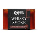 Beardo Whisky Smoke Perfumed Luxury Soap for Men, 75g | Deep cleanses skin pores | Repairs broken skin and Reduce Hyperpigmentation | Refreshing Fragrance all day long