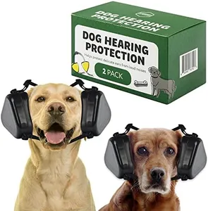 Evergreen Pet Supplies [2 Pack] Med/Large Dog Ear Muffs for Advanced Dog Hearing Protection - Fireworks Relief - Comfortable Dog Ear Protection for Hunting - Ear Covers for Dogs