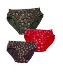 BONUM Women's Underwear Cotton, Low Rise Bikini, Cheeky Panties, Sexy Hipster (4217 No_Pack of 3Pcs) (XL) Multicolour