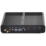 KINGDEL NC860 Mini Desktop Computer, Fanless Mini PC with Intel i7-10510U 10th Gen. CPU, 16GB RAM, 512GB SSD, 4K 4096x2304, HD Port, DP, Full Metal Case, W-11 Pro