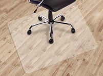 Dinosaur Office Chair mat for Hard Floors, 48"X48" Transparent Floor Mats, Easy Glide for Chairs，Wood/Tile Protection Mat for Office & Home (48"X48" Clear)