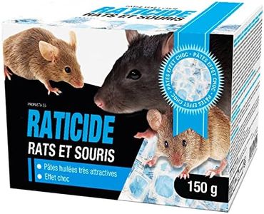 French Pets Raticide/Souricide Souris et Rats – Produit Professionnel foudroyant, Mort aux Rats Puissant pour intérieur et extérieur | Anti Rongeur et Rat, Poison, Produit Efficace