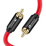 ANNNWZZD Subwoofer Cable, Digital Coaxial Audio Cable for Amplifiers, Hi-Fi Systems 3M