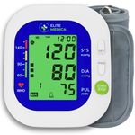 Elite Medica, Proudly Canadian Business, Medical Grade, Arm Type Electronic Blood Pressure Monitor, Sound Function (On-Off), Arm-Type Blood Pressure Monitor, Quick & Accurate Results, Blood pressure machine for home use, Blood Pressure Kit, BP Machine, BP Monitor