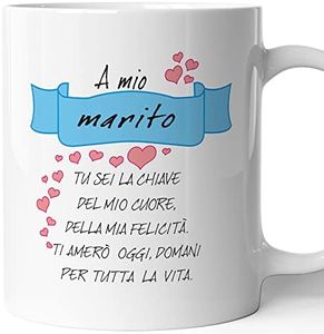 AL PRODUCTION Tazza Mug Poesia d'Amore A Mio Marito