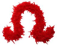 Shirley of Hollywood Adult Feather Boa, Red, One Size