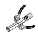 ChgImposs Grease Gun Coupler, Quick Release Grease Couplers, Double Handle Gear Oil Nozzle, 12000PSI Quick Release Grease Tip for Excavators Harvesters Automobile Repair