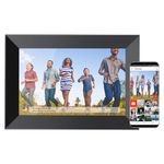 VEANXIN 10.1 inch Digital Picture Frame, 1280x800 IPS Touch Screen Smart WIFI Photo Frame with 32GB Storage, Auto-Rotate, Wall Mountable, Easy Setup to Share Photos or Videos via Frameo APP(Black)