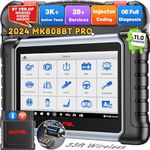 Autel Scanner MaxiCOM MK808BT PRO, 2024 Newer BT Ver. of MX900 MK900 MK808S MX808S MK808Z, Bidirectional Diagnosis as MK900BT, 3K+ Active Tests, 28+ Reset, OE All Systems Auto Scan 2.0, FCA SGW, OS 11