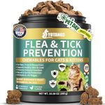 YOTANGO Flea and Tick Prevention for Cats Chewables, 200 Soft Treats Natural Flea Chewables for Cats, Cat Flea & Tick Control, Skin & Coat Support for Kitten Cat - All Breeds & Ages