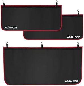 AMALOOT 3Pcs Extra Thick 3-Layer Magnetic Fender Covers for Mechanics – Heavy Duty Car Fender Protector with 26 Strong Magnets for Cars, SUVs & Trucks, Automotive Mat to Cover Fenders – Size M