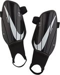 Nike Youth Charge Shin Guards (Black/White) (YS)