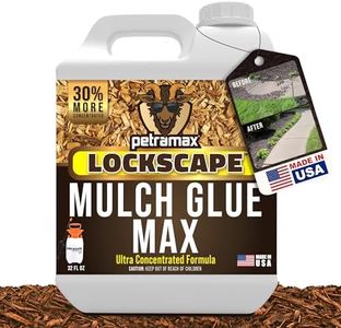Petra Max Rock Glue for Landscaping - Wide Coverage & Pet Safe Mulch Glue for Rocks - Lockdown Gravel/Pebbles/Stones - Sticky Clear Gravel Binder & Decomposed Granite Stabilizer