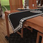 HOME HEART brands buffalo plaid border country collection coffee TABLE RUNNER 14"X36"