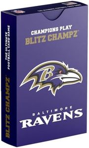 Blitz Champz Baltimore Ravens Card Game | Football Card Game for Boys and Girls | NFL Gifts for Ravens Fans and Kids | Fun Family Game | Party Game | Card Game for Kids | Card Game for Adults (Ravens)