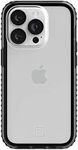 Incipio Grip Series Case for iPhone 14 Pro, Multi-Directional Grip, 14 ft (4.3m) Drop Protection - Black/Clear (IPH-2009-BLKC)