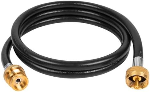 SHINESTAR 5FT Propane Extension Hose, Connects 1lb Appliance to Propane Tree or Propane Tee Adapter, Compatible with Buddy Heater, Weber Q Grill, Coleman Camping Stove and more