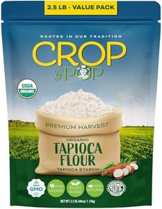 CROP BY POP - Organic Tapioca Starch, (40 Oz - 2.5 LB) USDA Organic & Non GMO Certified - Plant Based, Vegan, Kosher