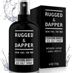 RUGGED & DAPPER Texture Boost Sea Salt Spray for Men - 4 oz, Hair Styling Agent, Adds Body and Fullness to Hair, Enhances Natural Texture, Locks in Moisture, Ocean Fresh Scent