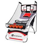 MD Sports 2-Player Arcade Basketball Game 8-in-1 Game Includes 4 basketballs, Best Shot, LED Scoring System Other