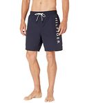 Tommy Hilfiger Swim Trunks, Navy Logo, Large