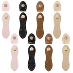 Mabor 8 Sets Leather Snap Buckles Button Closures, Sew on Leather Tab Closures Buckles Fasteners Purse Making Supplies for Purse Cell Phone Case Jacket Notebook DIY Craft