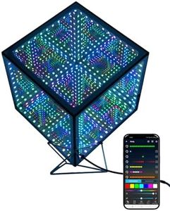 Infinity Mirror Hyper Cube LED Light, RGB Gaming Room Decor, 10Inches