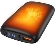 TriPole Hand Warmer 10000mAh Rechargeable Portable Power Bank Reusable Pocket Hand Heater Double-Sided Heating 3 Levels 9Hrs Long Lasting Electric Handwarmer for Outdoor Sports Women Men Winter Gifts