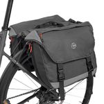 Bike Panniers, Waterproof Panniers Bike Bags for Rear Rack 25L-35L Expandable – Large Bicycle Saddle Bag with Reflective Strips, Double Panniers Storage Cargo Bag for Cycling Traveling Commuting