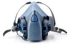 3M 7502 N95 NIOSH Certified Silicon Reusable Respirator for Unisex (Grey, Separate Filter, 1)