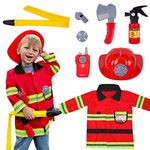 Liberry Firefighter Toys with Fireman Costume for Kids Aged 3-6, Pretend Play Gift for Toddler Boys & Girls