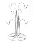 Stylish 6/8 Cup OR Banana Mug Tree Chrome Wire Stand Holder for Home BAR Restaurants (8 Cup Tree)