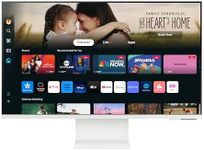 Samsung LS32DM801UUXXU 32" 4K Ultra HD HDR10 Smart Monitor with Speakers - 3840x2160, USB-C, HDMI, WiFi, Bluetooth, Smart Hub for TV streaming, Catch Up Apps and Gaming Hub - White