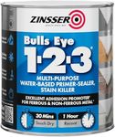 Zinsser Bulls Eye 1-2-3 Primer-Sealer & Stain Killer 500ml Ready Mixed Colour - White