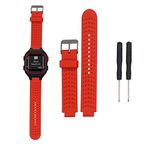 Bemodst Silicone Strap Watchband Bracelet Band for Garmin Forerunner 25,Red/Male