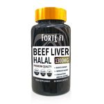Halal Beef Liver Capsules - Grass-Fed Organic Beef Liver Supplements - Freeze Dried Nutrients Supports Energy Production, Boosts Immunity and Enhances Well-Being - Use with Halal Collagen