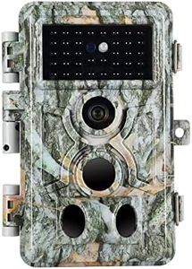 Game Trail Camera No Glow 24MP 1296P H.264 MP4 Video Night Vision 0.1S Trigger Motion Activated Easy Operate Waterproof Wildlife Hunting Deer Cam Password Protected Photo & Video Model Time Lapse