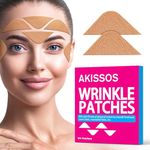 Face Tape for Wrinkles - Akissos 80Pcs Forehead Wrinkle Patches for Frown Lines, Eye, Crow's Feet, Smile Lines, Overnight Wrinkle Facial Patches, Lifting & Anti Wrinkle, Hypoallergenic Skin Care