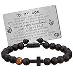 To My Son Bracelet from Mom Dad Han