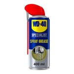WD-40 Specialist Spray Grease 400ml, Ultimate Metal Lubricating Grease Spray, Long Lasting with Corrosion Protection for Chains, Gears, and Locks