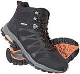 Mountain Warehouse Trekker II Mens Softshell Waterproof Hiking Boots, Black, 14