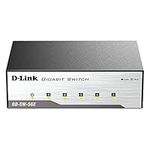 D-Link 5 Port Gigabit Unmanaged Metal Desktop Switch, Metal Housing, Plug and play, Fanless, IEEE 802.3az Energy-Efficient Ethernet (EEE), 3-Year Warranty (GO-SW-5GE)