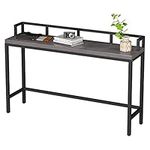 Yusong Long Console Table, Skinny Sofa Table Narrow Behind Couch Table, 47 Inches Entryway Table Tall Bar Pub Tables, Small Foyer Table for Living Room Home Office Bar, Grey