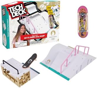 Tech Deck, Sky Brown’s Olympic Games Paris 2024 Ramp, Customizable X-Connect Park Creator Playset & Exclusive Fingerboard, Kids Toy for Ages 6 and up