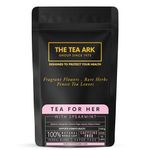 The Tea Ark Spearmint Tea For Pcos Pcod, Herbal Powder Tea For Women With (Shatavari & Fennel) Caffeine Free, Hormonal Balance, Reduce Unwanted Hair, Clear Acne (50 Cups),100 Grams (Pouch)