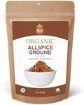 SPICY ORGANIC Pure Organic Allspice Ground 8 oz. - Certified USDA Organic - Allspice Seasoning for Baking, Marinades, Pickling, Stews, Sauces, and Beverages