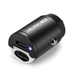 USB C Car Charger Compatible with iPhone 15/14 /13/12 Mini PD PPS Car Charger Adapter 4.8A All Metal Mini Cigarette Lighter Charger Quick Charge for iPhone,iPad, Galaxy S23 Note 10 20